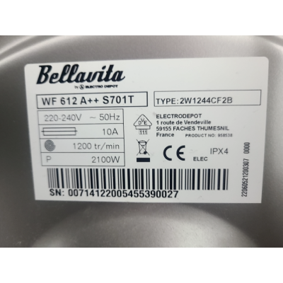 LAVE-LINGE HUBLOT Bellavita Reconditionné 